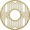 Ekena Millwork Empire Architectural Grade PVC Pierced Ceiling Medallion, Gold, 24"OD x 8 3/4"ID x 3/4"P CMPP24EPSGO - alternate 1